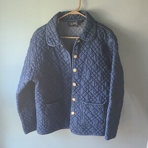 Rachel Brooke Blue Quilted Jacket